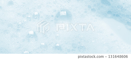 The texture of detergent foam or shampoo or shaving gel. 131648606