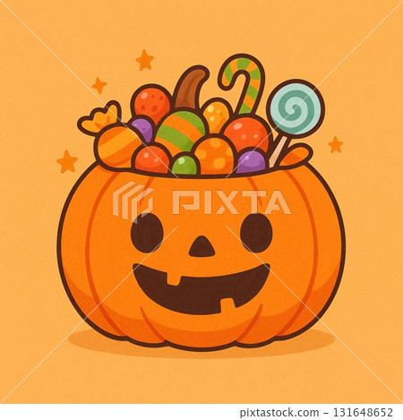 Halloween Pumpkin Candy Bucket 131648652