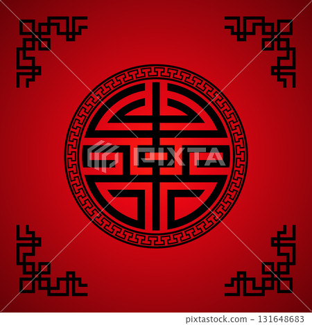 Tradition Chinese, tibet knot Composition. Cover, invitation, template, background. Vector illustration Tradition Chinese, tibet knot Composition. Cover, invitation, template, background. Vector illustration 131648683