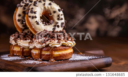 A Symphony of Sugary Goodness: Donut Rings and Caramel Cupcakes A Symphony of Sugary Goodness: Donut Rings and Caramel Cupcakes 131648685