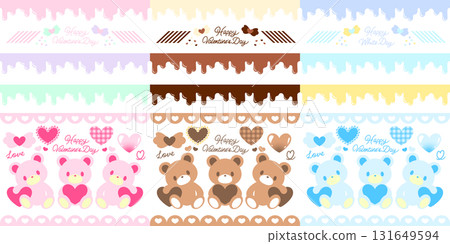 Melting Chocolate & Heart Bear Set 131649594