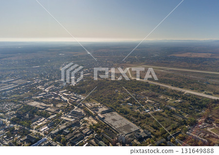 Aerial view of Ivano-Frankivsk city, Ukraine. Aerial view of Ivano-Frankivsk city, Ukraine. 131649888