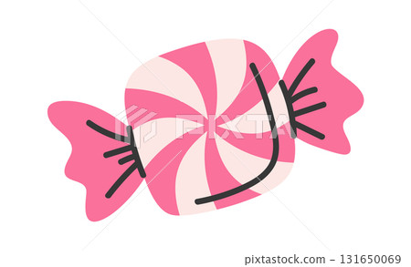 Wrapped caramel candy Christmas food Wrapped caramel candy Christmas food 131650069