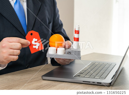 Industrial enterprise valuation. Construction of a new plant. Economic growth, industrial development, business investment, factory expansion, infrastructure projects, and corporate assessment. 131650225