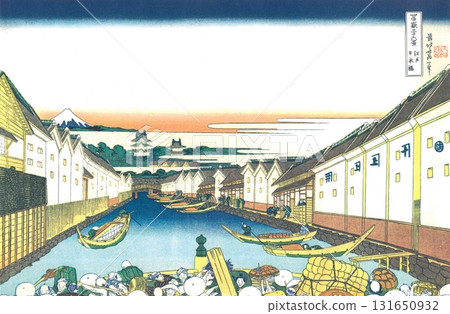葛飾北齋 富士山三十六景 #29 江戶日本橋 葛飾北齋 富士山三十六景 #29 江戶日本橋 131650932