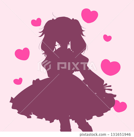 Female idol silhouette 131651946