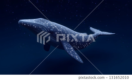 Celestial whale swimming among the stars 131652010