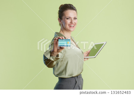 Easy E-Commerce: Tablet and Credit Card 131652483