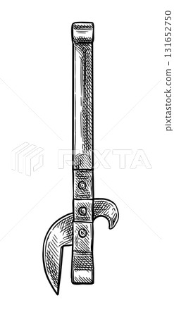 Can opener ink sketch. 131652750