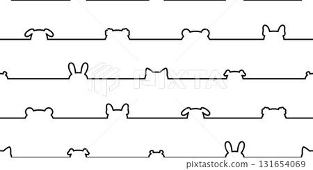 dog cat seamless pattern polar bear kitten rabbit icon head line vector calico doodle cartoon pet animal illustration tile background gift wrapping paper repeat wallpaper scarf isolated dog cat seamless pattern polar bear kitten rabbit icon head line vector calico doodle cartoon pet animal illustration tile background gift wrapping paper repeat wallpaper scarf isolated 131654069