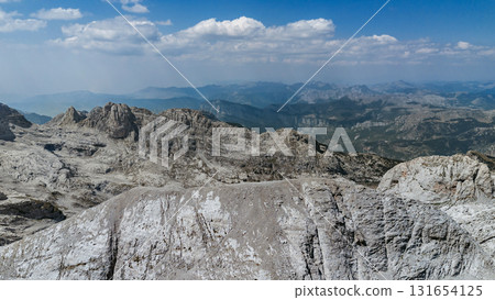 Panorama of Radohima Mountain in Albanian Alps Panorama of Radohima Mountain in Albanian Alps 131654125