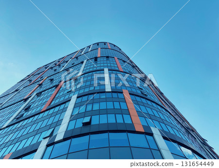 Office building. Glass skyscrapers in business center. Architecture, commercial real estate 131654449