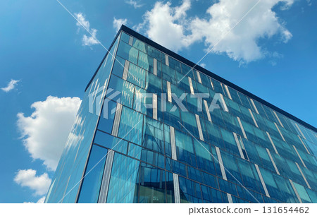 Office building. Glass skyscrapers in business center. Architecture, commercial real estate 131654462