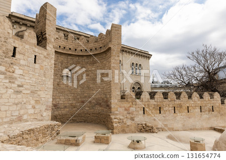 A historic stone fortress of Baku old town. Azerbaijan 131654774