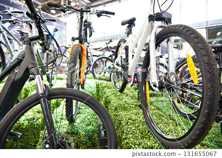 Modern bicycles in shop Modern bicycles in shop 131655067
