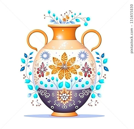 Amphora Elegance: A Dance of Color and Tradition 131655830