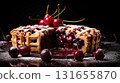 Luscious Cherry Pie with Fresh Juicy Cherries 131655870