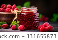 Sweet and Tangy: Fresh Raspberry Jam Made with Love 131655873