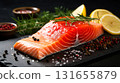 Nutritious Fresh Salmon Steak for Gourmet Dining 131655879
