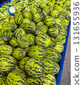 Fresh Green small Melons at Market 131655936