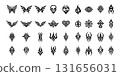 Collection of tribal tattoo symbol designs 131656031