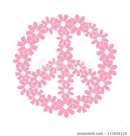 Vector hand drawn doodle sketch peace sign Vector hand drawn doodle sketch peace sign 131656129