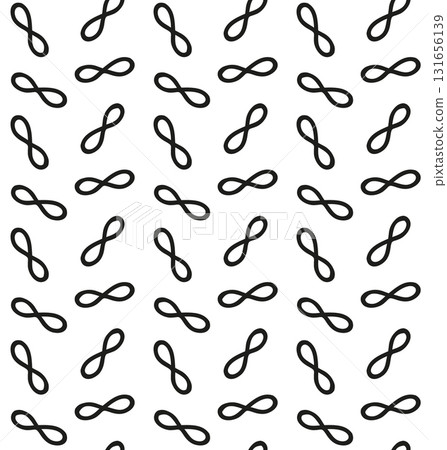 Vector seamless pattern of infinity symbol Vector seamless pattern of infinity symbol 131656139