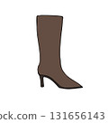Vector hand drawn sketch doodle colored boot 131656143