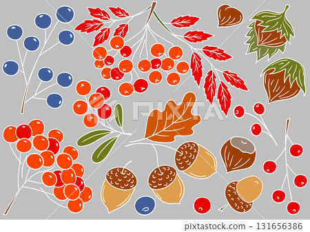 Set of illustrations for postcards, flyers, banners Set of illustrations for postcards, flyers, banners 131656386