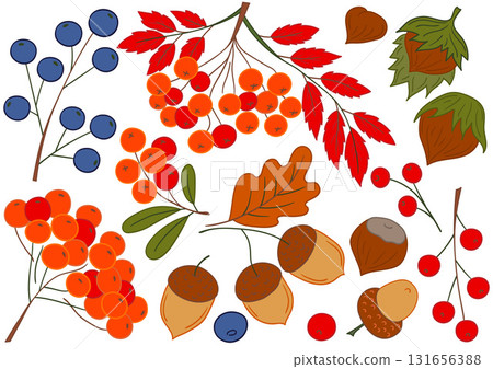 Set of illustrations for postcards, flyers, banners Set of illustrations for postcards, flyers, banners 131656388