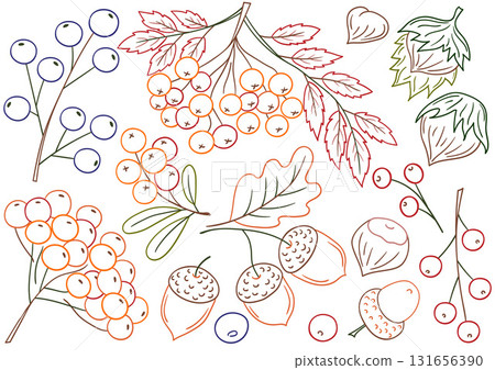 Set of illustrations for postcards, flyers, banners Set of illustrations for postcards, flyers, banners 131656390