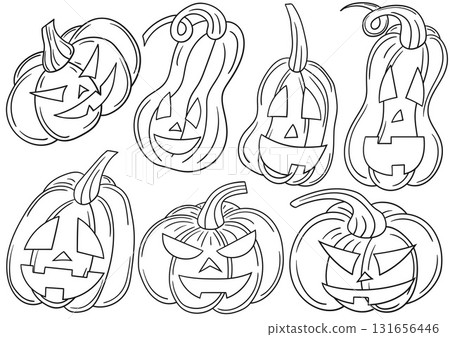 Set of illustrations for postcards, flyers, banners 131656446