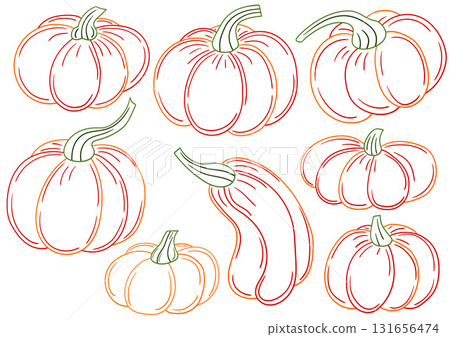 Set of illustrations for postcards, flyers, banners 131656474