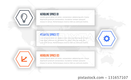 modern three step infochart element chart banner for business success modern three step infochart element chart banner for business success 131657107