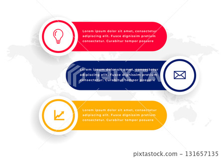 modern business category timeline banner with easy 3-step modern business category timeline banner with easy 3-step 131657135