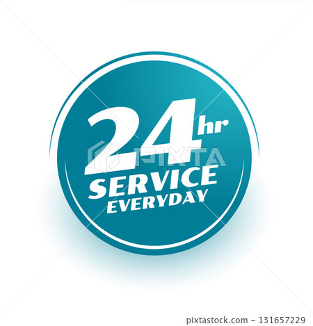 twenty four hours service open everyday background 131657229