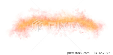 Red, orange and yellow smoke texture with transparent background template or mockup for abstract visuals 131657976