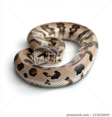 Close-up of Snake with Scales and Unique Pattern in Exotic Wildlife Setting 131658849