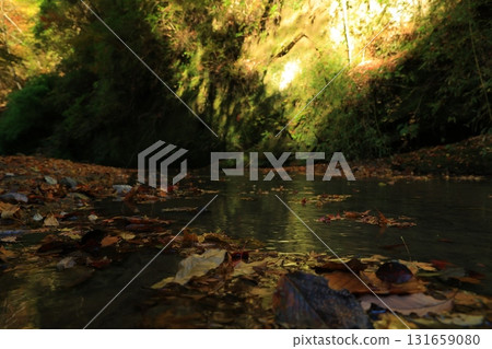 在Yoro谷的風景在秋天 131659080