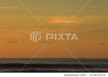 九十九里海灘的日出風景 九十九里海灘的日出風景 131659310