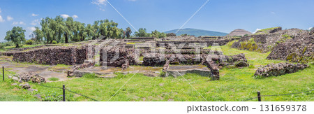 Teotihuacan in Mexico, showcasing iconic ancient pyramids and cultural heritage. Tourism, adventure, and historic exploration concept Teotihuacan in Mexico, showcasing iconic ancient pyramids and cultural heritage. Tourism, adventure, and historic exploration concept 131659378