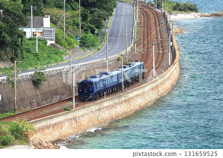 [JR Kyushu] Kiha 47 Series ~Kawasemi Yamasemi~ (Sanyo Main Line: Kamishiro to Ohata) 131659525