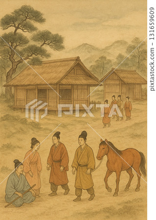 明日香時期插圖圖像 131659609
