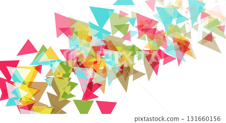 彩色三角形日本圖案背景 131660156