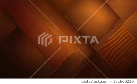Brown geometric decorative abstract background 131660220