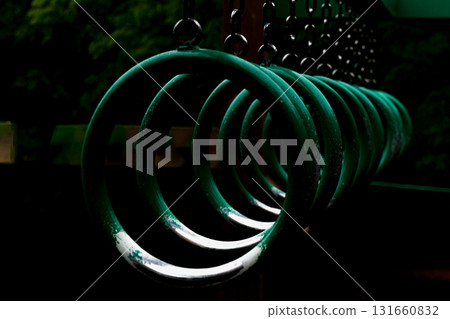 Playground equipment - hoop jump 131660832