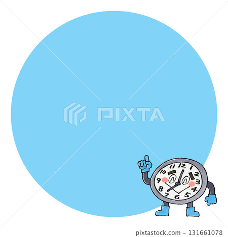 Clock character copy space Clock character copy space 131661078