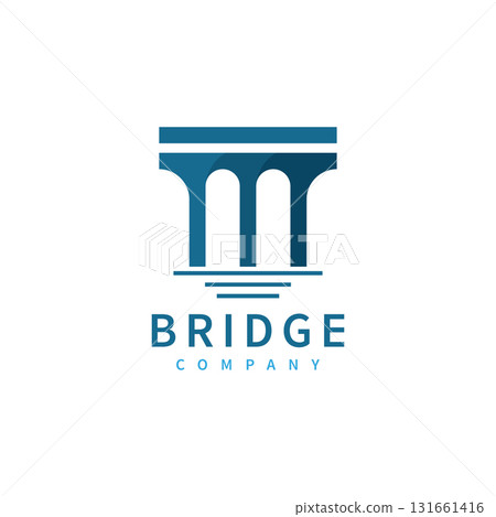 letter with bridge logo vector template letter with bridge logo vector template 131661416