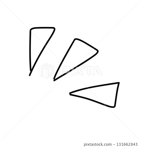 Surprise and discovery cartoon icon line drawing 131662843