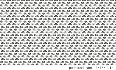 Black and white fan pattern | Simple Japanese background material Black and white fan pattern | Simple Japanese background material 131662918